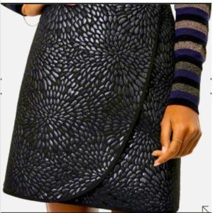 Loft - Shimmer Splash Faux Wrap Mini Skirt sz 12p